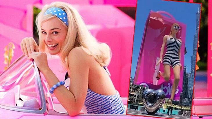 Üç boyutlu ve devasa Barbie reklamı büyük ilgi gördü